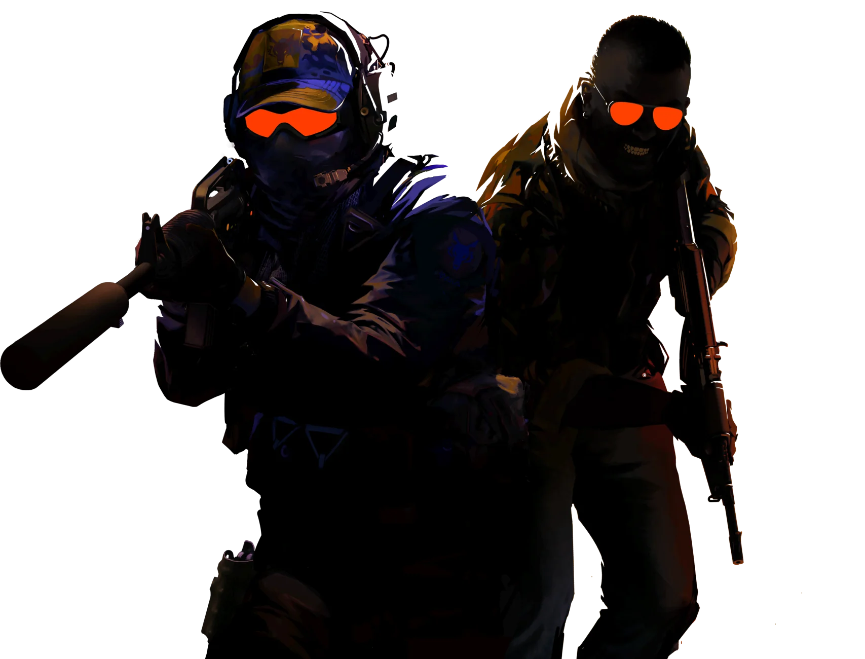 Counter-Strike 2 官方反恐精英与恐怖分子角色宣传图